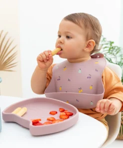 Cotton Cloud Kinderteller mit Saugfuß aus Silikon | Pippa Dusty Mauve