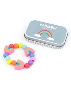 Cotton Twist Holzperlen Kreativ-Set Armband Dose | REGENBOGEN