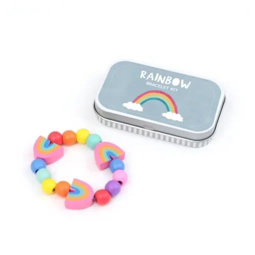 Cotton Twist Holzperlen Kreativ-Set Armband Dose | REGENBOGEN