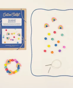 Alternative view of Cotton Twist Holzperlen Kreativ-Set Armband | Regenbogen