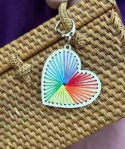 Alternative view of Cotton Twist Kreativ Bastelset | Schlüsselanhänger Herz (ab 4J.)