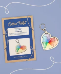 Cotton Twist Kreativ Bastelset | Schlüsselanhänger Herz (ab 4J.)
