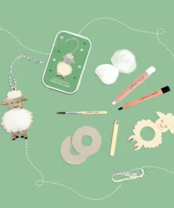 Cotton Twist Kreativ Bastelset Dose | Pompon-Schaf