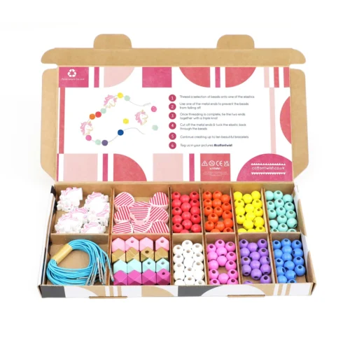 Cotton Twist Holzperlen Kreativ-Set Armband | Einhorn