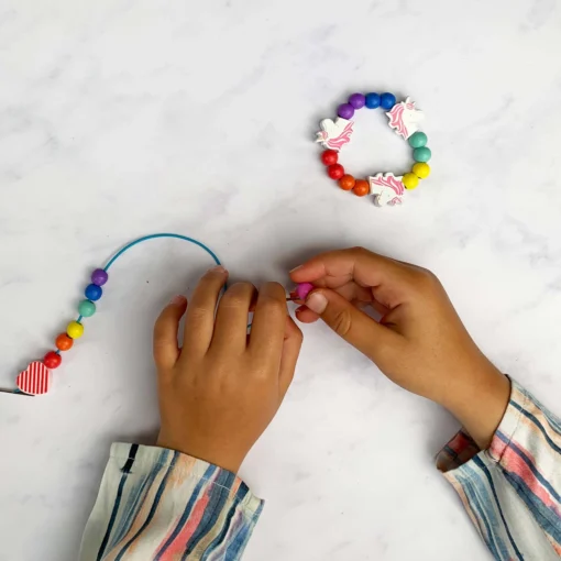 Cotton Twist Holzperlen Kreativ-Set Armband | Einhorn
