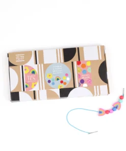 Cotton Twist Holzperlen Kreativ-Set Armband | Regenbogen