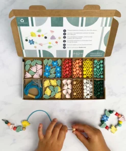 Cotton Twist Holzperlen Kreativ-Set Armband | Wildblumen
