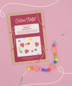 Cotton Twist Holzperlen Kreativ-Set Armband | Heart