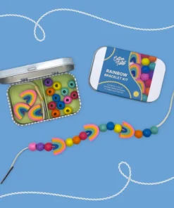 Cotton Twist Holzperlen Kreativ Set Armband Dose | REGENBOGEN