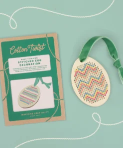 Cotton Twist Kreativ Bastelset (ab 5 J.) | Stitched Egg