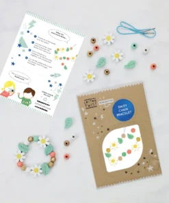Cotton Twist Holzperlen Kreativ-Set Armband | Gänseblümchen