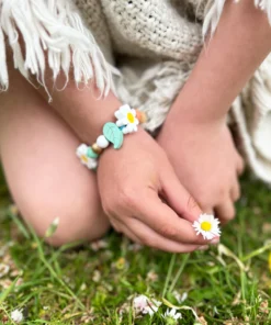 Cotton Twist Holzperlen Kreativ-Set Armband | Gänseblümchen