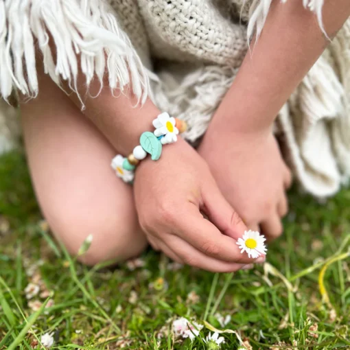 Cotton Twist Holzperlen Kreativ-Set Armband | Gänseblümchen