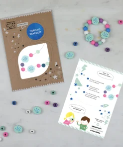 Cotton Twist Holzperlen Kreativ-Set Armband | Meerjungfrau