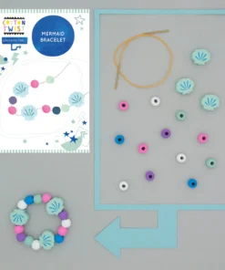 Cotton Twist Holzperlen Kreativ-Set Armband | Meerjungfrau