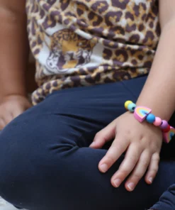 Cotton Twist Holzperlen Kreativ-Set Armband | Regenbogen