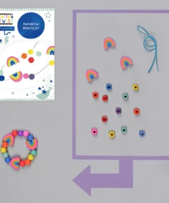 Cotton Twist Holzperlen Kreativ-Set Armband | Regenbogen