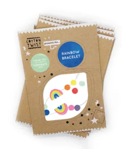 Cotton Twist Holzperlen Kreativ-Set Armband | Regenbogen