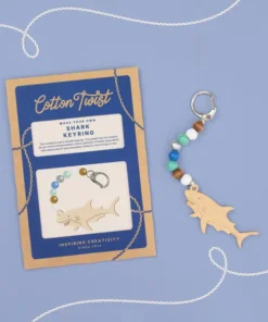 Cotton Twist Kreativ Bastelset | Schlüsselanhänger Shark (ab 4J.)