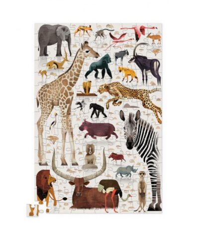 CROCODILE CREEK Blechsosen PUZZLE 150 PCS (ab 6 Jahren) | African Animals