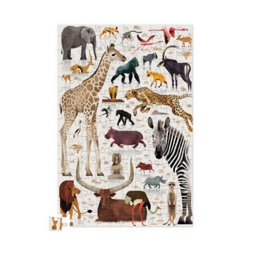 CROCODILE CREEK Blechsosen PUZZLE 150 PCS (ab 6 Jahren) | African Animals