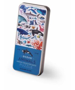 CROCODILE CREEK Blechsosen PUZZLE 150 PCS (ab 6 Jahren) | OCEAN ANIMALS