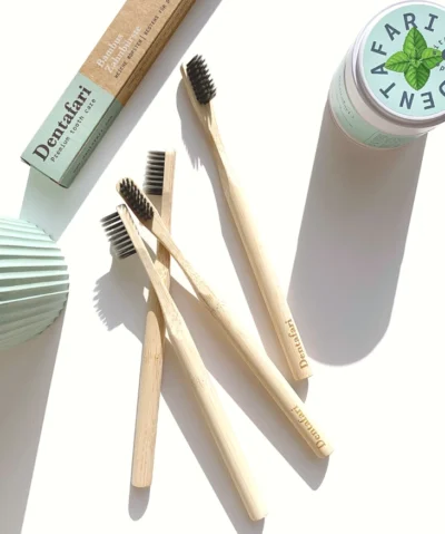 Dentafari Bambus Aktivkohle Zahnbürste weich