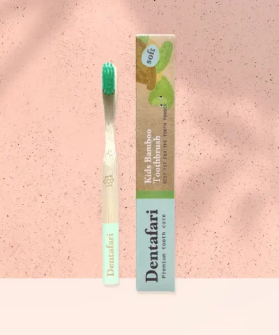 Dentafari Bambus Kinder Zahnbürste weich - grün