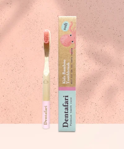 Dentafari Bambus Kinder Zahnbürste weich | rosa