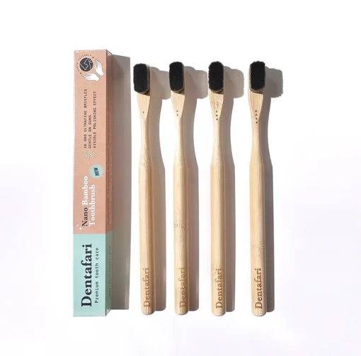 Dentafari Bambus Aktivkohle Nano Zahnbürste