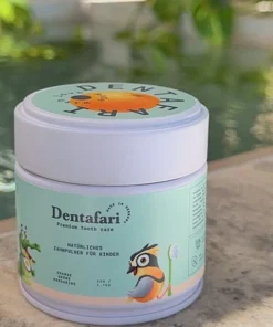 Dentafari Natürliches Zahnpulver Kinder - Orange + grüne Mandarine