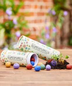 Die Stadtgärtner Dose mit 25 kleinen Blumenmurmel