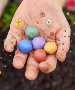 Alternative view of Die Stadtgärtner Dose mit 25 kleinen Blumenmurmel