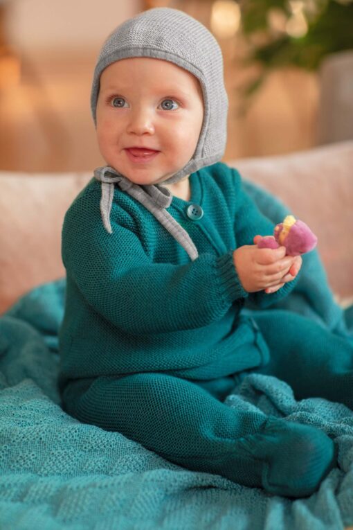 Disana Baby Merino Strick Overall | Pazific