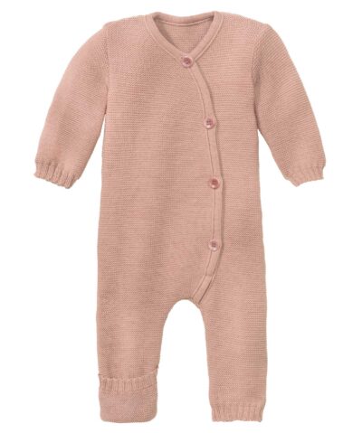 Disana Baby Merino Strick Overall | Rose