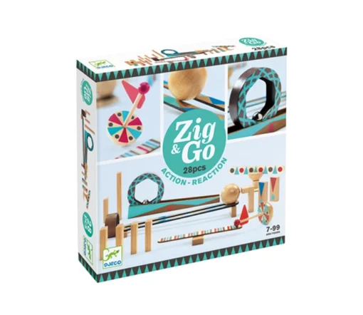 Djeco Kettenreaktionsspiel Zig & Go 28 Teile (ab 7 J.) | Action - Reaction