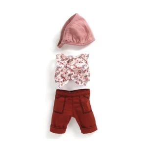 Djeco Pomea Puppen Kleiderset (30-34cm) | Kleiderset Lovely Burgundy