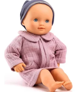 Djeco Puppe Dalhia Purple mit Weichkörper und Schlafaugen 32cm