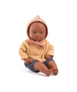 Djeco Puppe Mimosa mit Weichkörper und Schlafaugen 32cm