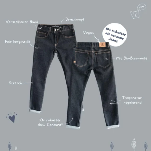 dreifeder Maxi Jeans (5-13J) | indigo