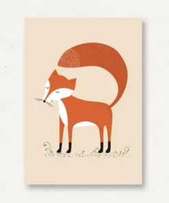 VIERUNDFÜNFZIG Postkarte | Fuchs