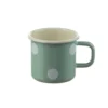 Emaille Tasse (ø 8 cm / 2.5 dl) | creme - mint - Tupfen