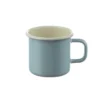 Emaille Tasse (ø 8 cm / 2.5 dl) | creme - hellblau