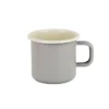 Emaille Tasse (ø 8 cm / 2.5 dl) | creme - grau