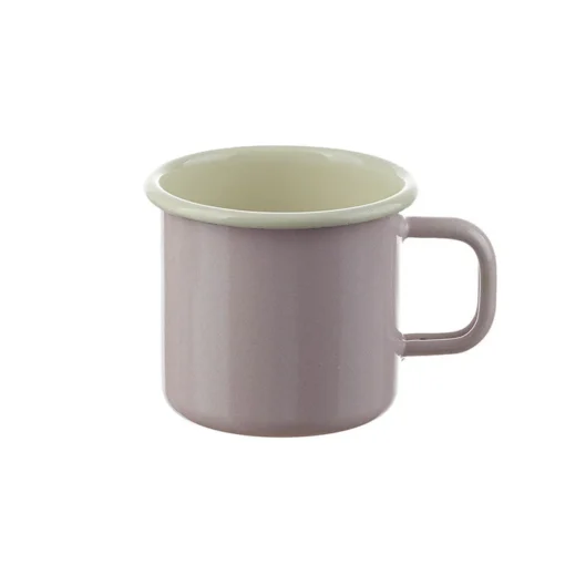 Emaille Tasse (ø 8 cm / 2.5 dl) | creme - rose