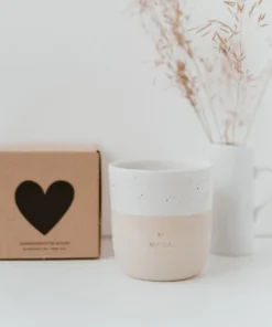 Alternative view of Eulenschnitt Becher Tasse aus Steingut (320ml) | Mama