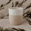 Eulenschnitt Becher Tasse aus Steingut (320ml) | Oma