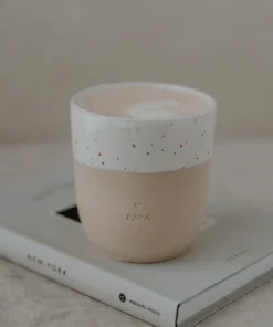 Alternative view of Eulenschnitt Becher Tasse aus Steingut (320ml) | Papa
