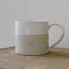 Eulenschnitt grosse Tasse aus Steingut (450ml) | Herz