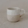 Eulenschnitt Cappuccino Tasse aus Steingut (190ml) | Mama